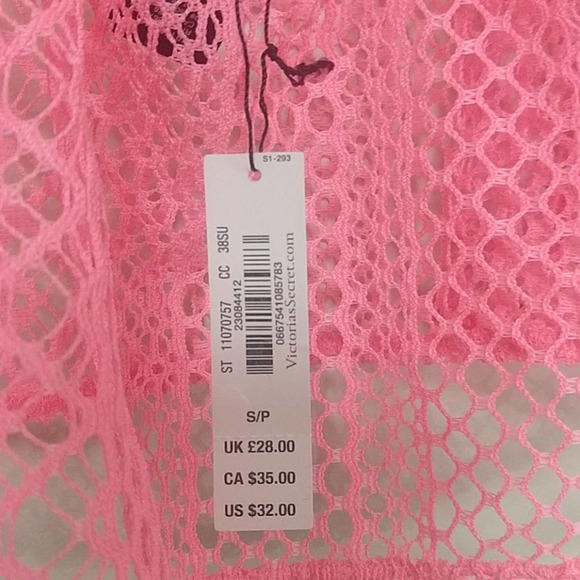 Victoria Secret Crochet Knit Crop Swim Cover Up - Picture 5 of 8